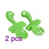 Baby Cloud Fork Spoon Short Handle Eating Training Self Feeding Tools for Infant