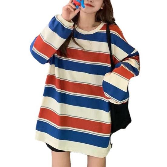 Тонкий пуловер в полоску, мягкий эластичный и стильный женский топ свободного кроя для максимального комфорта