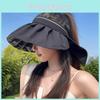 Summer Shell Large Brim Sun Hat With Breathable Polyester For Women And Outdoor Activities