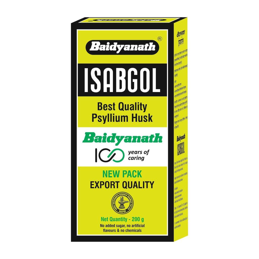 Baidyanath Isabgol Psyllium Husk Powder 200G Pack Of 3 | Natural Fibre Supplement For Healthy Digestion