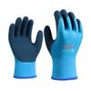 Pair Blue Waterproof Thermal Insulated Work Gloves Thermal Latex Coated Gloves