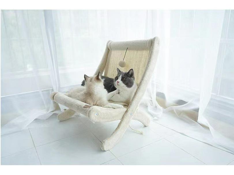 All-in-One Cat Bed: Climbing Frame, Nest, and Scratching Board Sofa - Sisal, No Dandruff, Summer-Ready