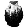 Men's Geometric Vertigo 3D Printed Hoodie Black And White Casual Street Sweatshirt Fashion Graffiti Inkjet Personalized Hoodies