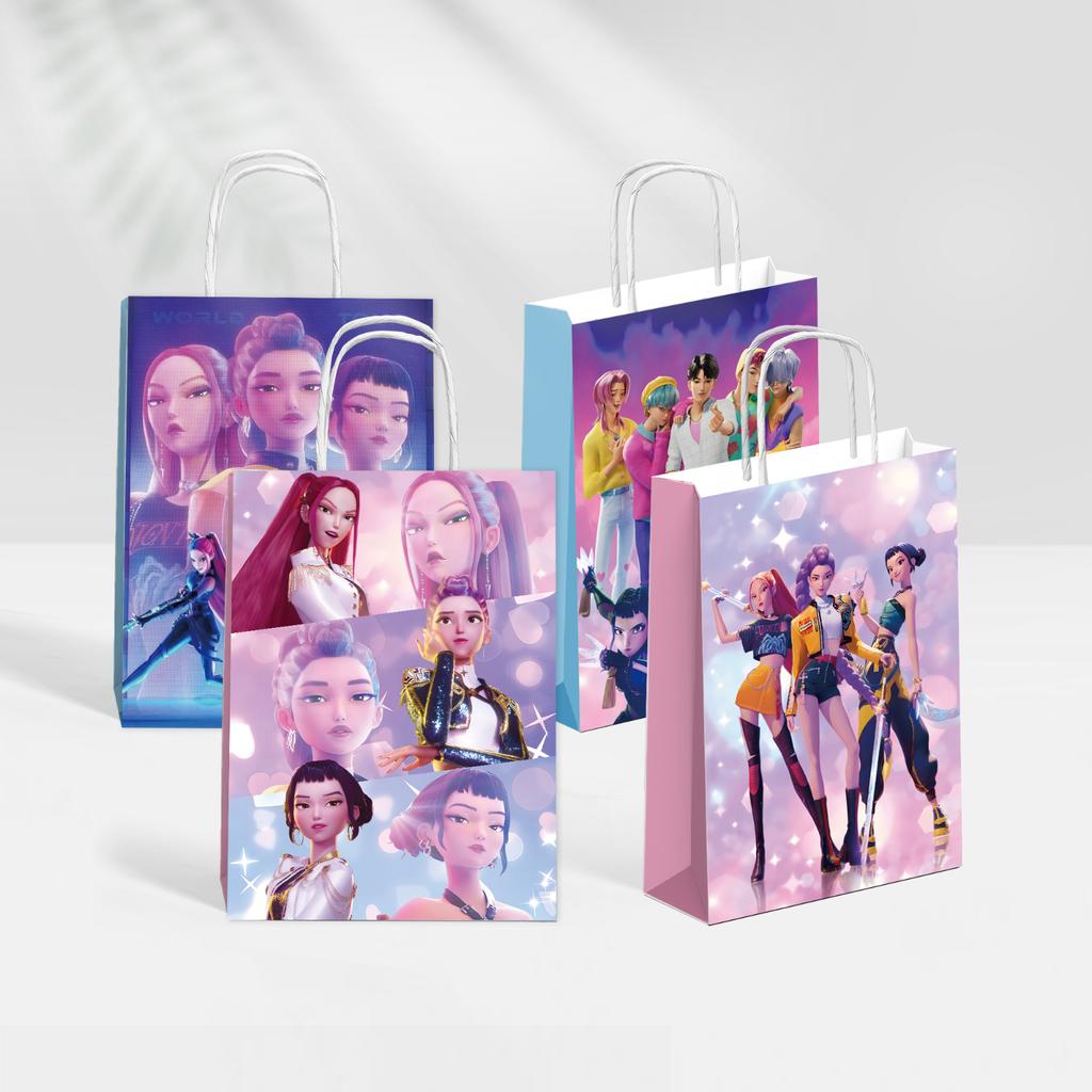 Handbag, Candy Bag, Gift Bag, Kraft Paper Bag, Girls' Birthday Party Set