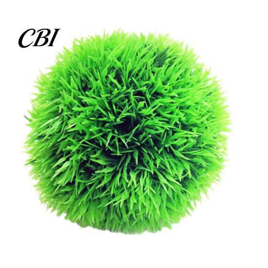Turtle Safe Tank Decoration Artificial Water Plant, Natural Color Dense Grass Shape Aquarium Plants, Soft Plant With Base Plastic Fake Plants for Fish