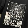 Винтажная футболка Septic Death Pushead унисекс Подарок для фаната Размеры от S до 5XL Футболка BT1268 Футболка унисекс
