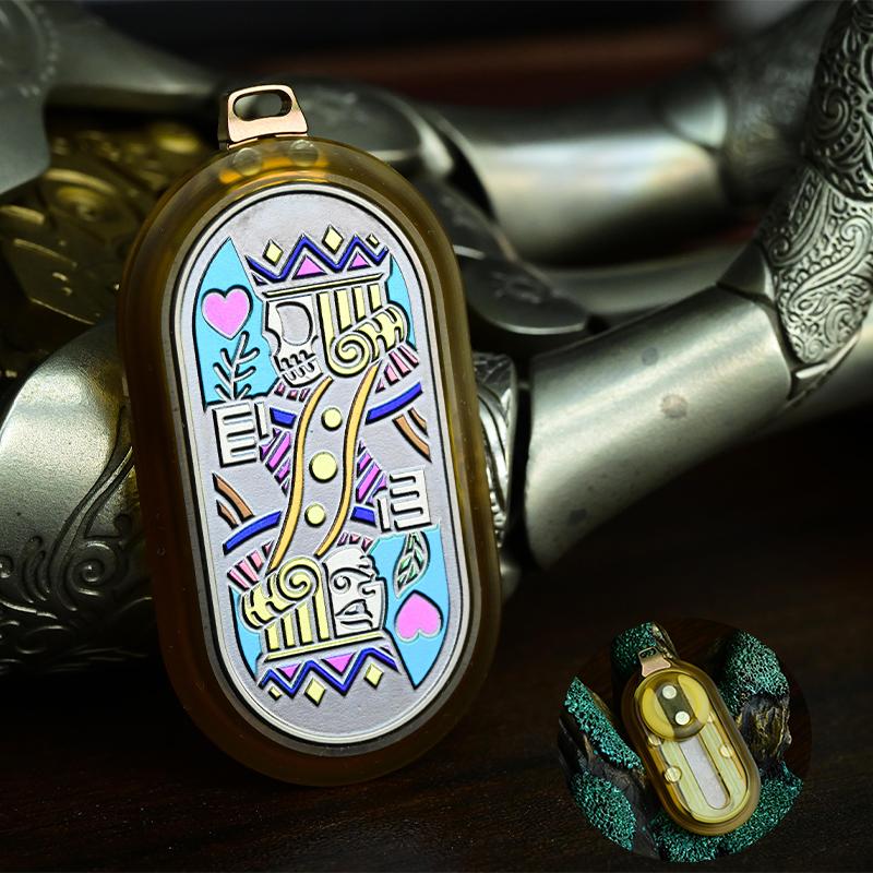 TK EDC Глайдер Ультратонкий Слайдер-Fidget Подвеска-кулон на шею из нержавеющей стали Толкатель Слайдер Игрушка-Fidget для взрослых Портативная Офисная Новинка