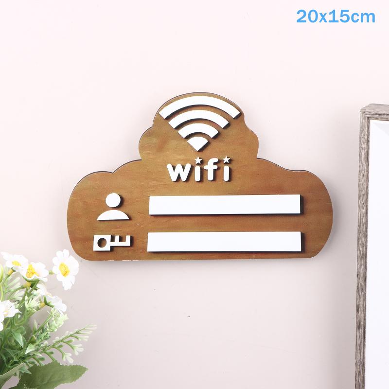 Минималистичный деревянный знак с паролем WiFi для настенного декора офиса, магазина, общественной гостевой зоны, доска-индикатор доступа к беспроводной сети