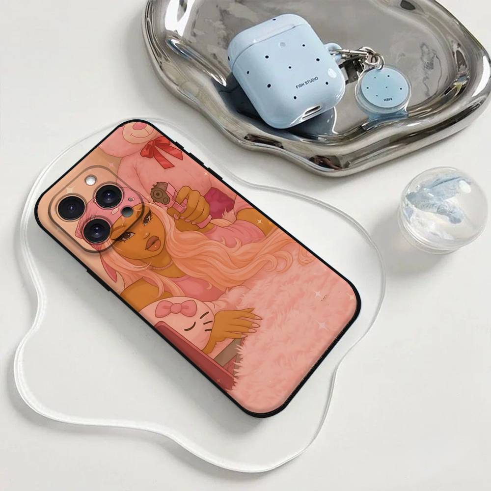 Модный Чехол для Телефона B-Bratz D-Doll Чехол для Телефона Для Iphone 17 16 15 11 13 14 Pro Max X Xr Xs Max 12mini Черный Чехол