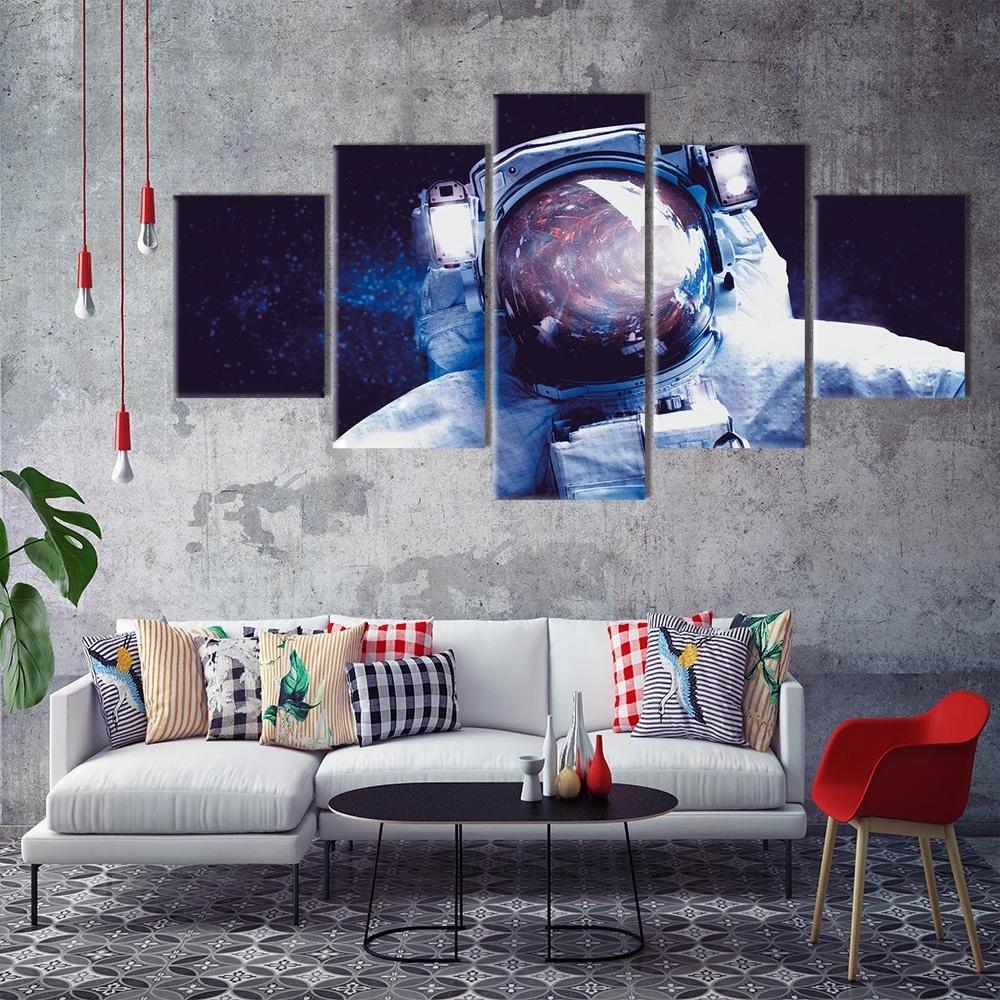 Canvas Painting 5 Pieces Astronaut Mask Man Posters Modular Prints No Frame Wall Art for Living Room Home Decor Modern Picture