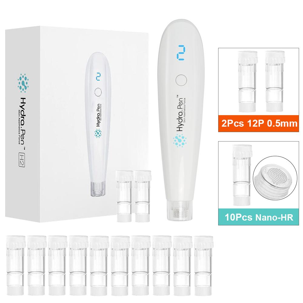 Hydra Pen H2 Wireless Professional Microneedling Pen Hydrapen Hydra Roller Pen Automatic Serum Applicator With 10pcs Cartridges