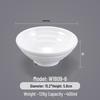 Белые melamine коммерческие миски для риса и супа