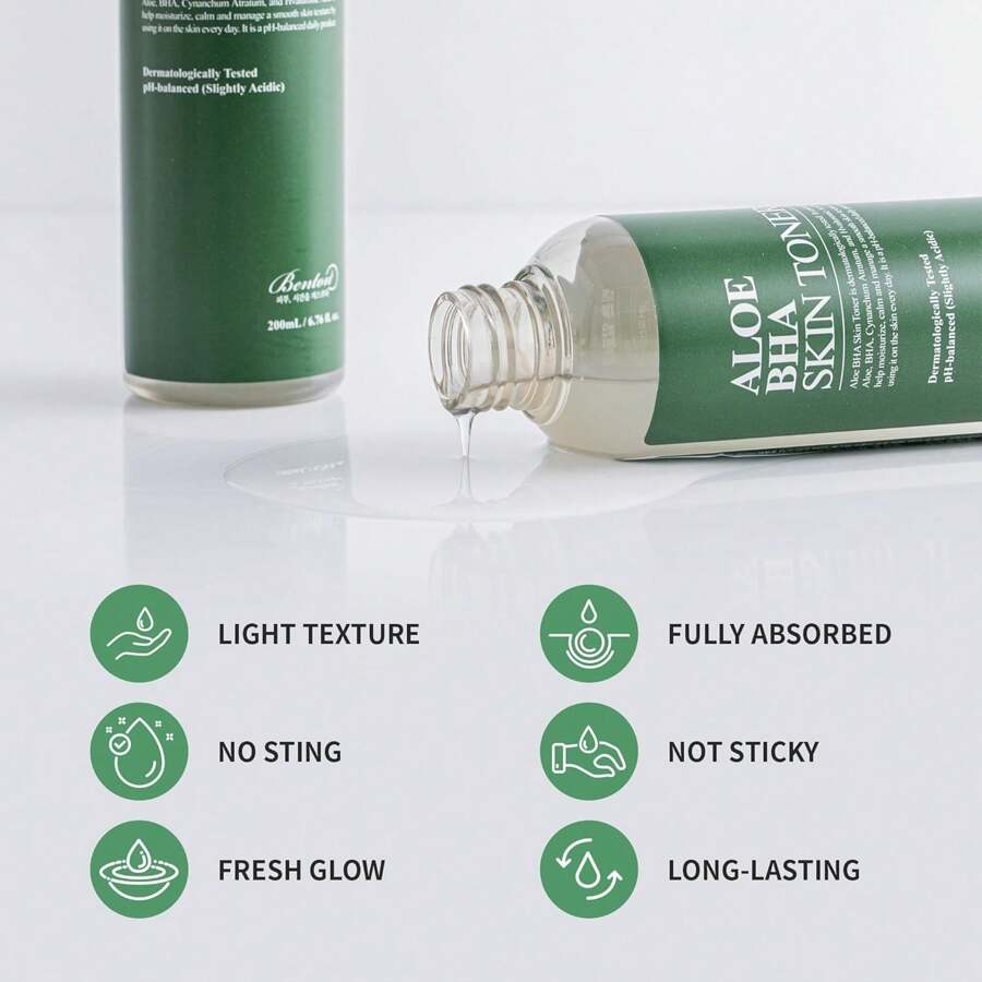 Benton Aloe Skin Toner 200мл - Увлажняющий тонер для лица для жирной и сухой кожи