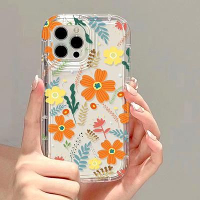 Мягкий чехол для телефона TPU Flower для iPhone 11, чехлы для iPhone 13, 15, Pro Max, 14, 12, XR, 7, 8 Plus, X, Xs, SE, 14promax, 15promax, Funda Cover