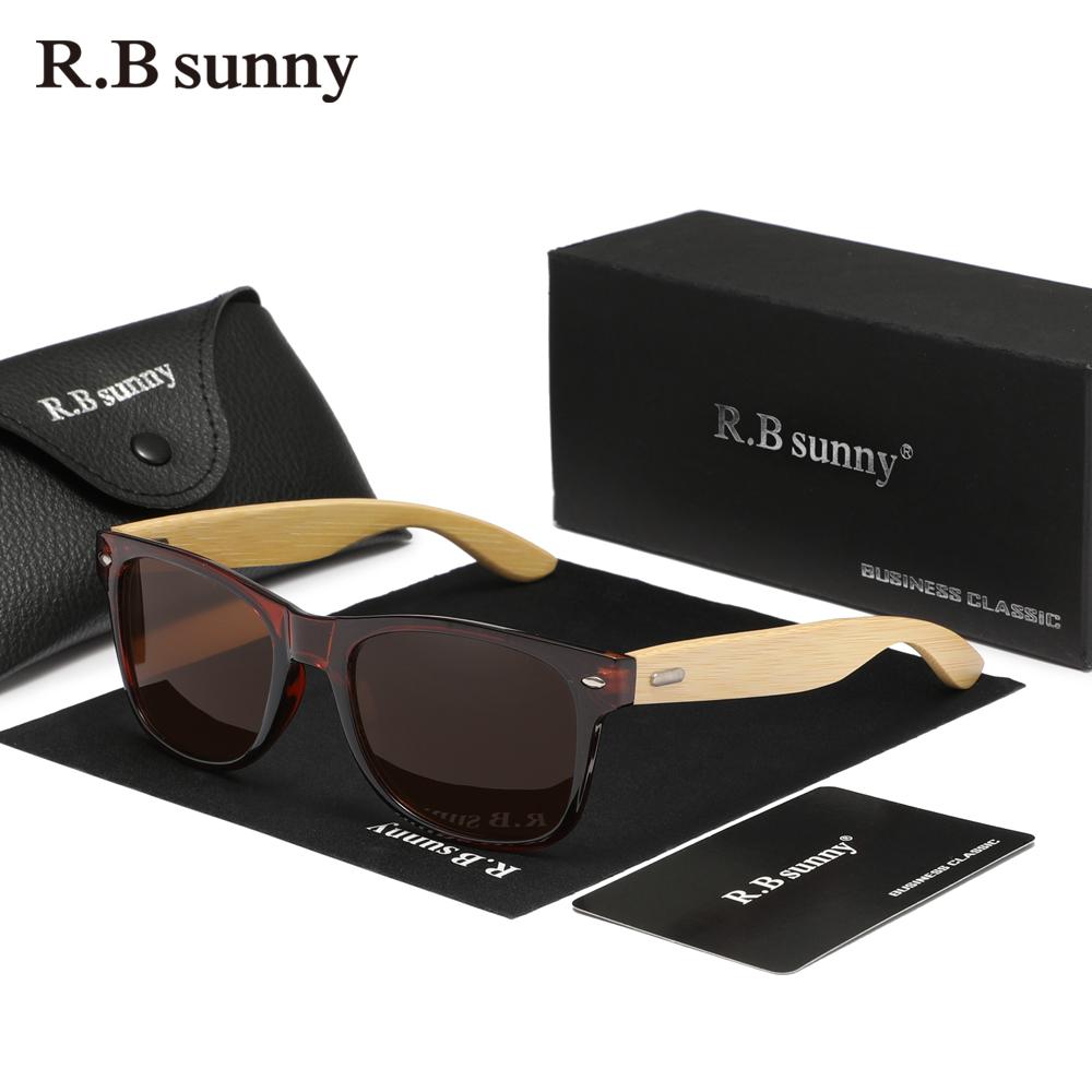 RBsunny Мужские поляризованные бамбуковые солнцезащитные очки Женские деревянные солнцезащитные очки Высококачественные мужские деревянные очки Oculos de sol Рыбалка Вождение