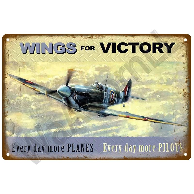 Металлическая табличка с самолетом, ретро жестяная вывеска, истребитель, реактивный самолет, винтажная металлическая табличка, живопись, украшение для гостиной, дома, стены, декор