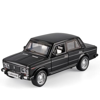 1/32 Ретро Модель автомобиля ЛАДА из сплава, Игрушки, Украшения интерьера центральной консоли автомобиля, Крутые настольные украшения, Подарки для взрослых на Рождество/День рождения