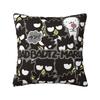 Пользовательская мультяшная наволочка Sanrio Badtz Maru 45x45 см Аниме Милый Пингвин Бархатная Милая Подушка-плед Чехол для Подушки Домашний Декор