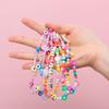 Colorful for Keys Pearl Rope Phone Case Hanging Cord Phone Lanyard Mobile Phone Chain Soft Clay