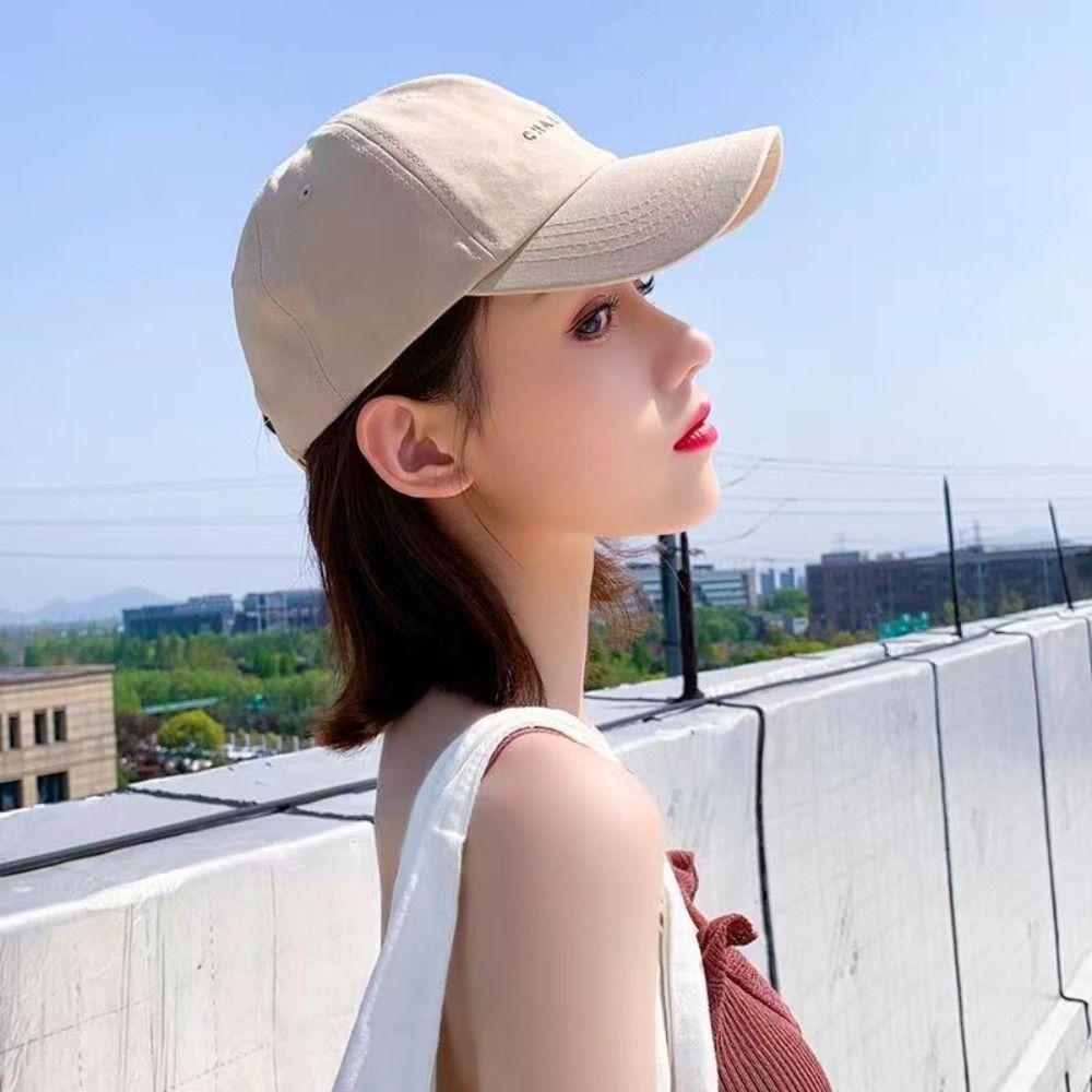 Casual Unisex Casual Hip Hop Visors Cap Sun hat Ponytail Cap CHALLENGE Baseball Caps