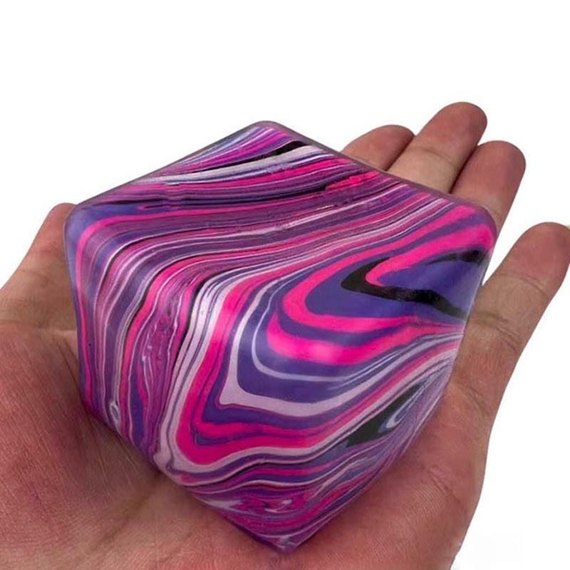 Schylling Needoh Nice Cube Сенсорный Куб для Снятия Стресса, Тревоги, Сенсорный Инструмент для Концентрации, СДВГ и Офисного Стола, Успокаивающий Гаджет