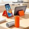 Adjustable Foldable Silicone Phone Holder Flexible Airplane Phone Holder Aluminum Phone Stand