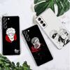 Милый прозрачный чехол с изображением аниме Jujutsu Kaisen для Samsung Galaxy S22 S20 FE S21 S10 S9 Plus Note 20 Ultra 10 Lite, прозрачный чехол для телефона