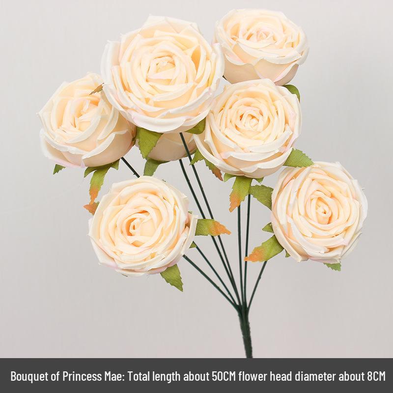 Свадебный декор из шелковых цветов шампанского - Искусственные элементы цветочного оформления потолка и прохода