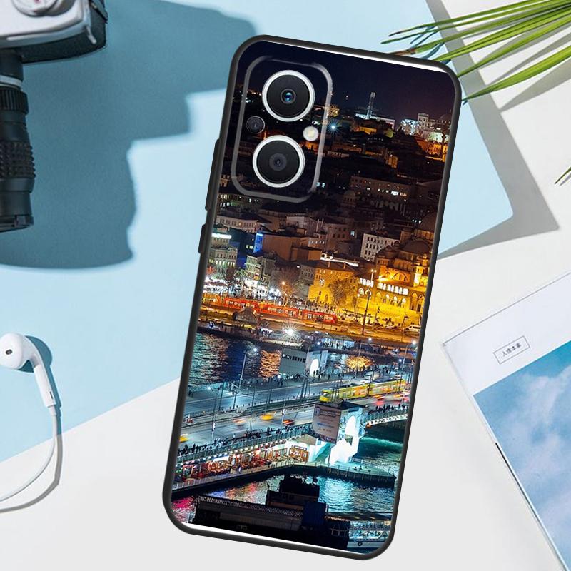 Турция Стамбул Пейзаж Здание Чехол Для OPPO Reno 14 F 13F 12F 11F 10 11 12 13 Pro 7 8 Lite Чехол OPPO Find X9 X5 X6 X8 Pro