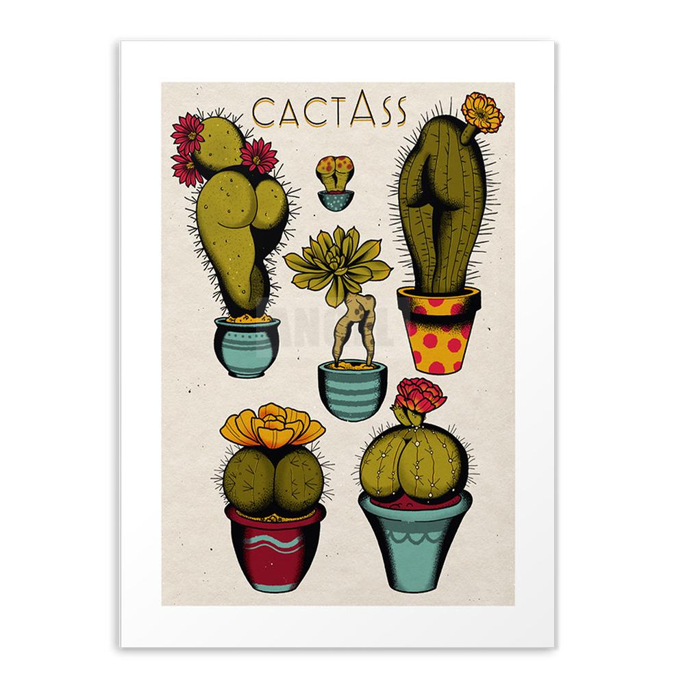 Не забывай свои корни Арт Кактус Сексуальный Гриб Постер Принт Антикварное Настенное Искусство Постеры и Принты Домашний Декор для Гостиной