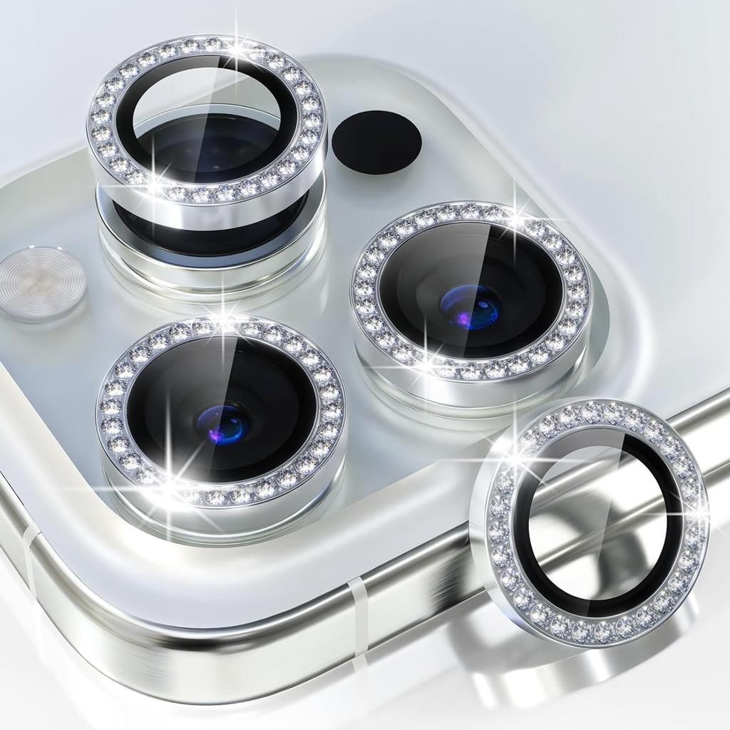 For IPhone 13 14 15 16 Pro Max Mobile Camera Lens Protector Hot Sales Camera Bling Diamond Single Design