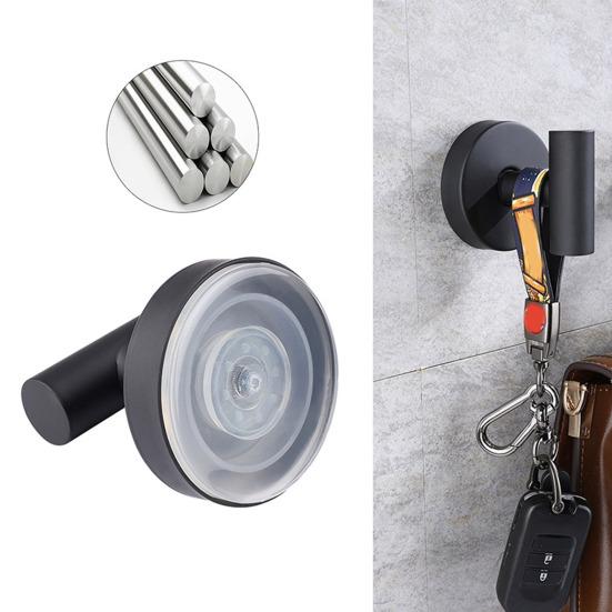 2Pcs Wall Mounted Towel Hooks Suction Cup Hooks Strong Load-bearing Simple Installation Coat Robe Hanger Storage Hooks