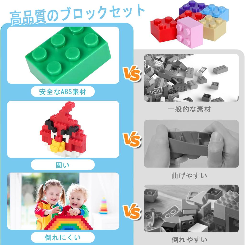 1500-Piece Classic Building Block Set with 2 Green Baseplates, 14 Colors, 15 Shapes, Compatible with Building Blocks