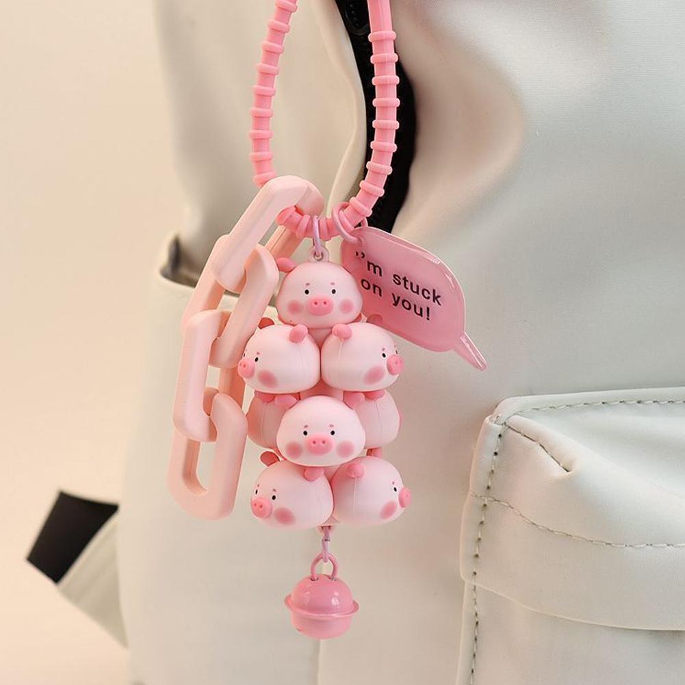 Милый мультяшный брелок в виде свиньи-панды, брелки для ключей, женские сумки, рюкзаки, детские подарки на день рождения для девочек #470107