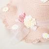 Flower 2-8 Years Wide Brim Straw Bag Cap Set Sun Hat Fisherman Hat Children Beach  Hats