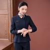 Роскошный женский осенне-зимний костюм для ювелирного магазина, ресепшена отеля и работы в салоне