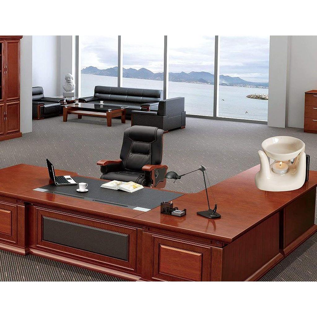 Ceramic Hand Type Aroma Diffuser Oil Burner with Rose Oil 10ml