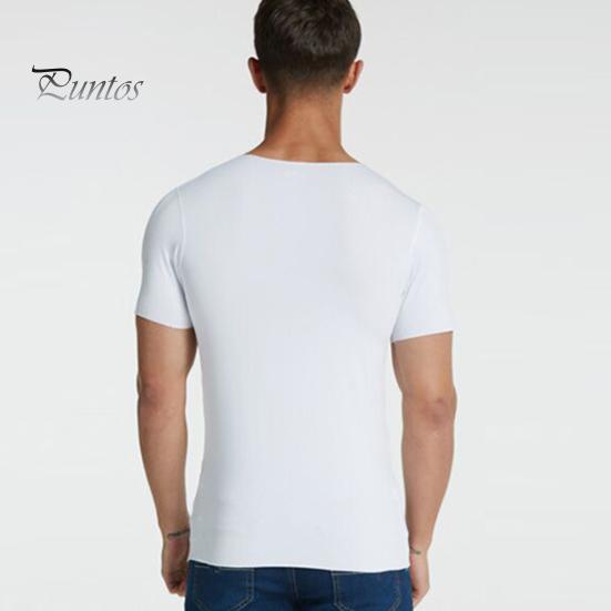 Мужские футболки Ice Silk, повседневная спортивная футболка с коротким рукавом, летняя дышащая влагоотводящая майка с V-образным вырезом