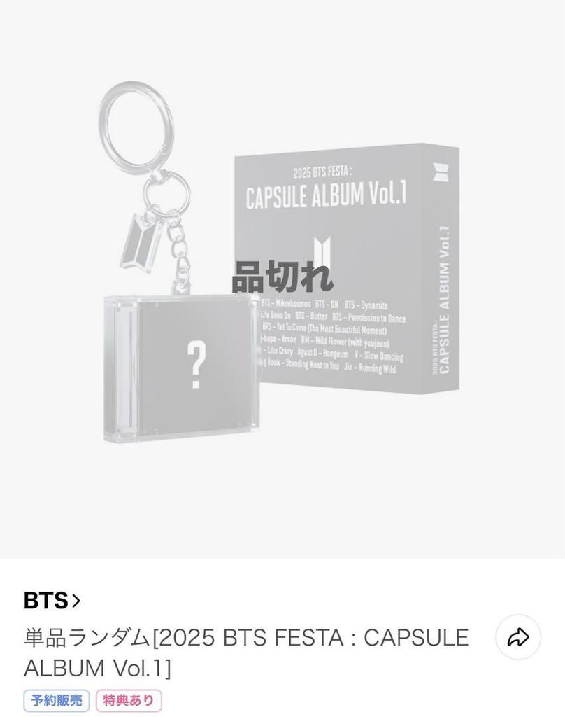 [USED] BTS FESTA 2025 CAPSULE INDIGO RM