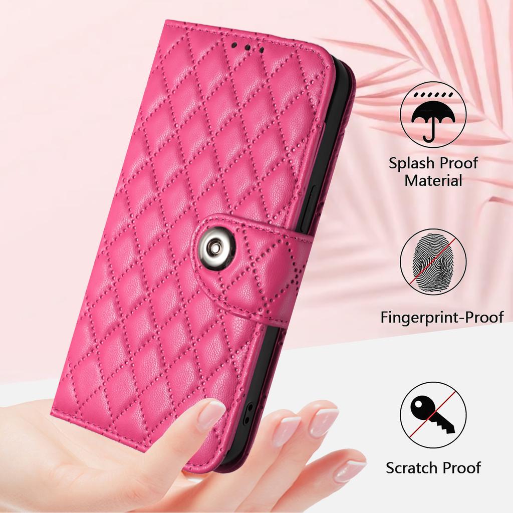 Чехол-кошелек из 6-цветной искусственной кожи с узором в ромбовидную клетку для Huawei P20, P30, P40, Y7a... Honor X6a, X7a, X7b, X8, X8a, X8b, X9a, X9b...