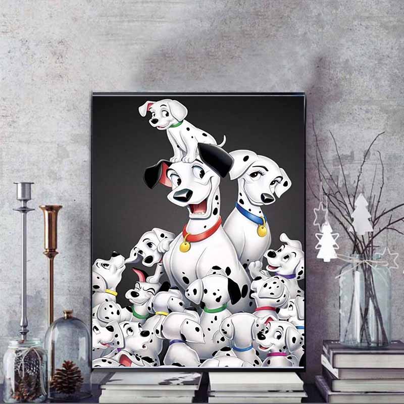 Disney Diamond Painting 101A Family Portrait of Dalmatians  Rhinestone 5D Mosaic DIY Cross Stitch Gift Home Decor