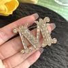 M-Letter Brooch Pin For Backpack Collar Lapel Pin Party Jewelry Gift
