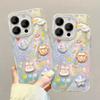 Applicable To Apple 15promax Mobile Phone Case Iphone14 Three-dimensional Graffiti Doll 13 Feather Yarn Laser 12 All Inclusive 11