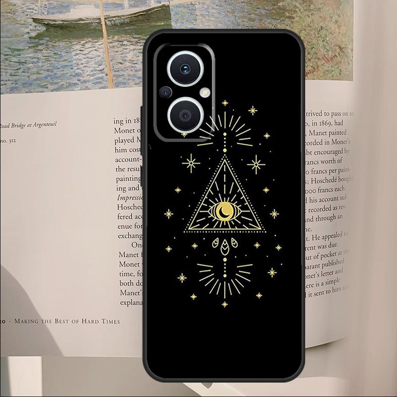 Чехол для телефона OPPO Reno 11F 12F 13F 14F 14 10 11 13 Pro 7 8 Lite OPPO Find X8 X6 X5 X9 Pro с изображением темной ведьмы