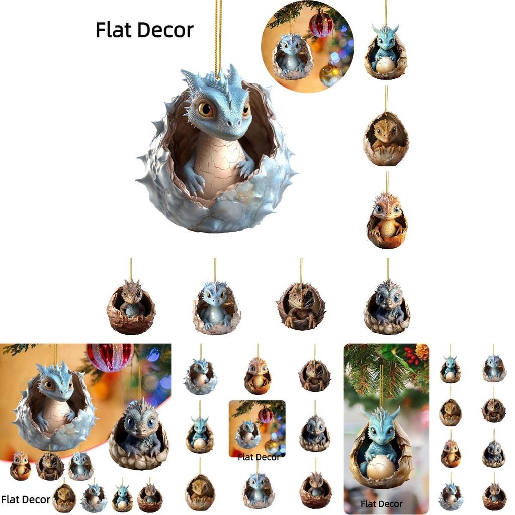 New Christmas Dragon Egg Car Ornament Cartoon Style Acrylic/glass Material Interior Decoration