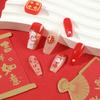 New Year Detachable Cartoon Rabbit Fu Character Pearl Short Wearable Manicure Nail Tips