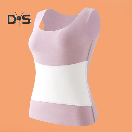 Winter Women Thermal Double-sided Velvet Vest Seamless Velvet-lined Fast Temperature Lock Heating Slim Fit Elastic Sleeveless Inner Wear Bottoming