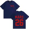 Singer Bruno Mars Harajuku Letters Print Tshirt Men Women Aesthetic Double Sided Print 90s Cotton Oversized Short Sleeve Tshirt