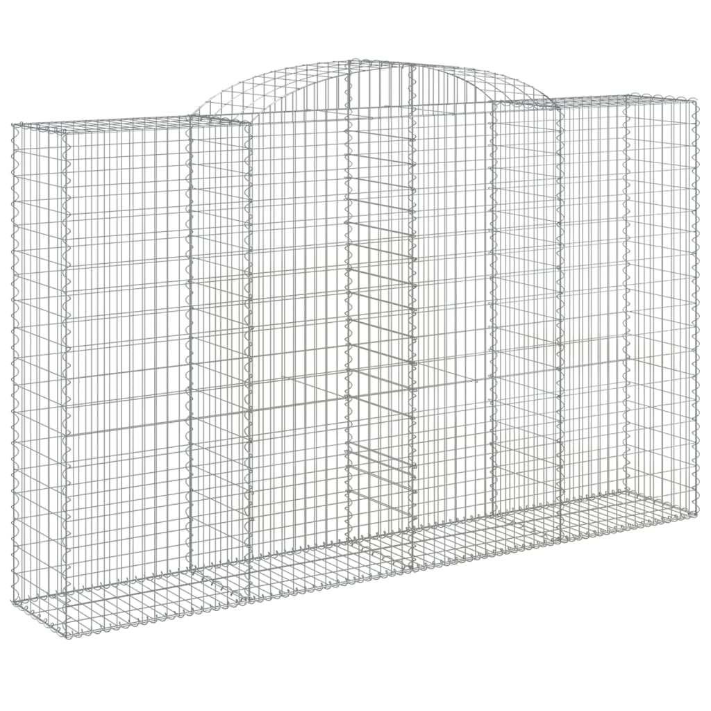 Gabion Baskets with High Arch 5 pcs 300x50x180 200 cm Galvanized Iron