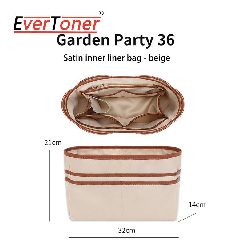 EverToner Satin Liner Organizer for H Ga-den Party 30/36 Anti-Collapse Insert with Pockets to Protect Shape Space